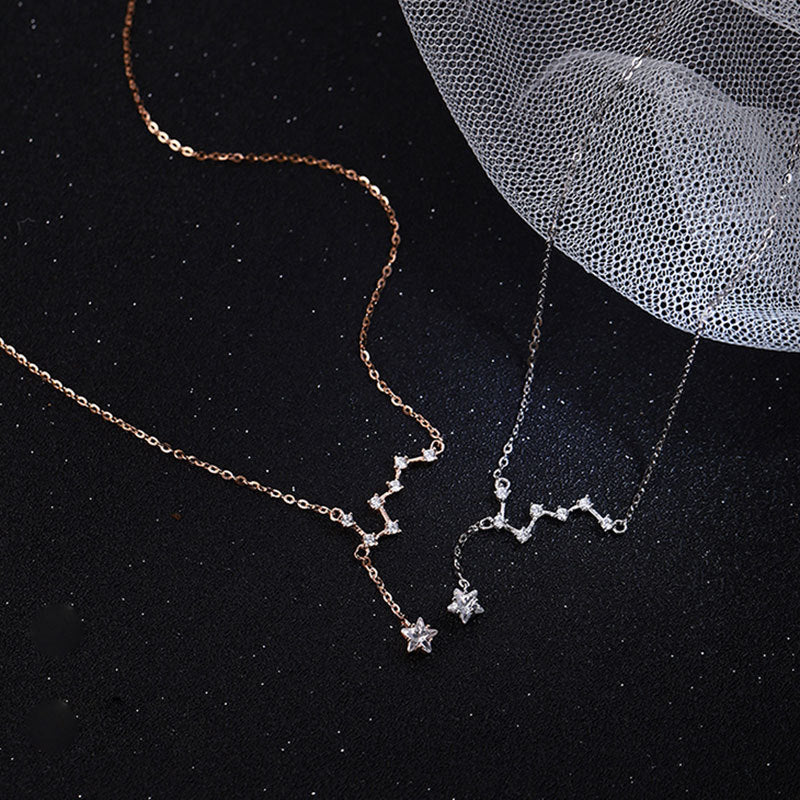 Wholesale 925 Silver Beidou Seven Star Necklace